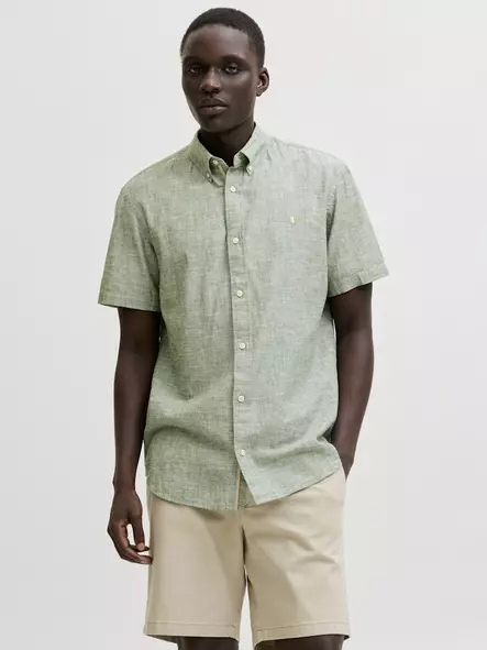 Jack&Jones herr kortärmad dressskjorta Blusummer lagerkrans - Skjortor för herrar - 141113 - 1