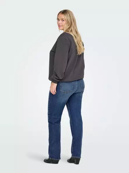 Only Carmakoma Jeans Cruz hw mellanblå - Jeans för damer - 141353 - 2