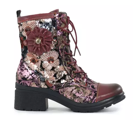 Laura Vita Ankelboots Kalineo 34 lila - Stövletter och kängor för damer - 142163 - 2