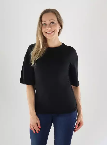 Aware by Vero Moda T-shirt AWNAVARO 2/4 O-NECK TOPP svart - T-shirts för damer - 141323 - 1