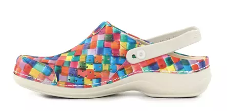 Nursing Care Maskintvättbara arbetsskor i äkta läder WG3APF7 Veneza colorful - Arbetsskor för damer - 114093 - 2