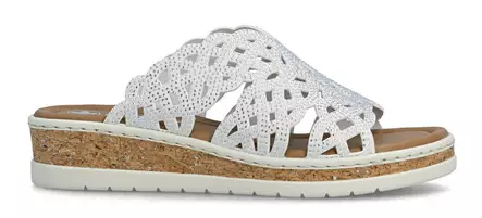 Rieker damflip-flops V4189-80 vit - Rieker mulor - 140663 - 1
