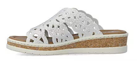 Rieker damflip-flops V4189-80 vit - Rieker mulor - 140663 - 2