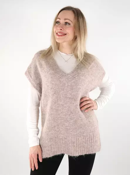 Vero Moda stickad väst för dam Awsome V-ringad moon rock - Stickat för damer - 137553 - 1