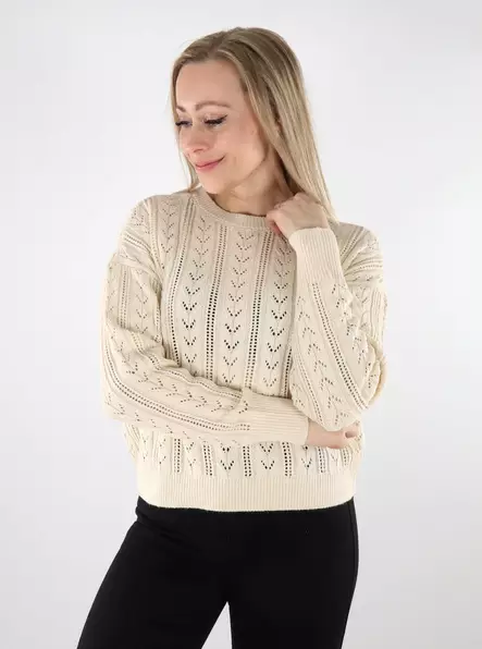 Vero Moda damtröja Newverena Backdetail björk - Stickat för damer - 137683 - 2
