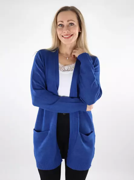 Vila damkofta Ril Open Mazarine blå - Stickat för damer - 125273 - 3