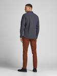 Jack & Jones herr Slim fit skjorta Blablackpool, blå, vinröd - Skjortor för herrar - 129053 - 3