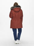 Only Carmakoma plus size dam vinterjacka med huva Irena roastedrusset - Parkas för damer - 129433 - 2