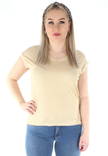 Only T-shirt Wilma gul/vit - T-shirts för damer - 126193 - 1