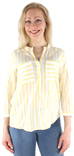 Vero Moda Blus Erika stripe gul/vit - Långärmade tröjor för  damer - 123113 - 1