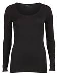 Vila stretchig dam tröja Viofficiel svart - Långärmade tröjor för  damer - 115423 - 1