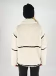Only damjacka ONLPARIS Teddy vit sand/svart - Lätta jackor för damer - 139563 - 2