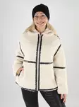 Only damjacka ONLPARIS Teddy vit sand/svart - Lätta jackor för damer - 139563 - 1