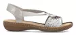 Rieker damsandaler 60880-90 metallic - Rieker sandals - 140623 - 1