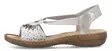 Rieker damsandaler 60880-90 metallic - Rieker sandals - 140623 - 2