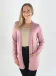 Vila kofta VIRIL OPEN L/S KNIT CARDIGAN nostalgia rose - Stickat för damer - 141433 - 1