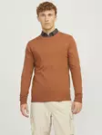 Jack&Jones herrtröja Eemil Mocha bisque - Stickat för herrar - 137273 - 2