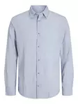 Jack&Jones herrskjorta i bomull Structure Cashmere blå - Skjortor för herrar - 135123 - 1