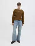 Jack&Jones herrtröja i bomull JJEHILL KNIT monks robe - Stickat för herrar - 139463 - 2