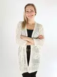 JDY kimono/kofta dam 3/4 eggnog - Stickat för damer - 138543 - 1