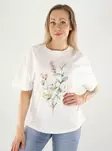 JDY t-shirt c.dancer/art fleur - T-shirts för damer - 140963 - 1