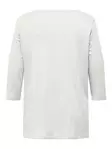 Only Carmakoma plus size skjorta A-Shape 3/4 cloud dancer - Långärmade tröjor för damer - 136573 - 7