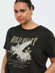 Only Carmakoma T-shirt svart/vildhjärta - T-shirts för damer - 141493 - 3