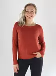 Only Tröja ONLGEENA XO L/S PULLOVER picante - Stickat för damer - 141583 - 1