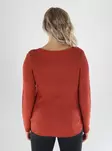 Only Tröja ONLGEENA XO L/S PULLOVER picante - Stickat för damer - 141583 - 2