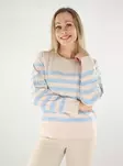 Only randig damtröja Raglanbjörk/mjuk kam - Stickat för damer - 137623 - 1