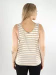 Only randig topp för damer Tank feather gray/cloud dancer - Toppar för damer - 138423 - 2