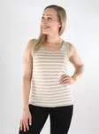 Only randig topp för damer Tank feather gray/cloud dancer - Toppar för damer - 138423 - 1