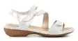 Rieker damsandaler i äkta läder 659C7-93 silver - Rieker sandals - 137943 - 1