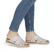 Rieker damflip-flops V4189-80 vit - Rieker mulor - 140663 - 5