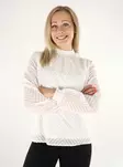 Vila damskjorta Highneck snövit - Långärmade tröjor för  damer - 136803 - 1