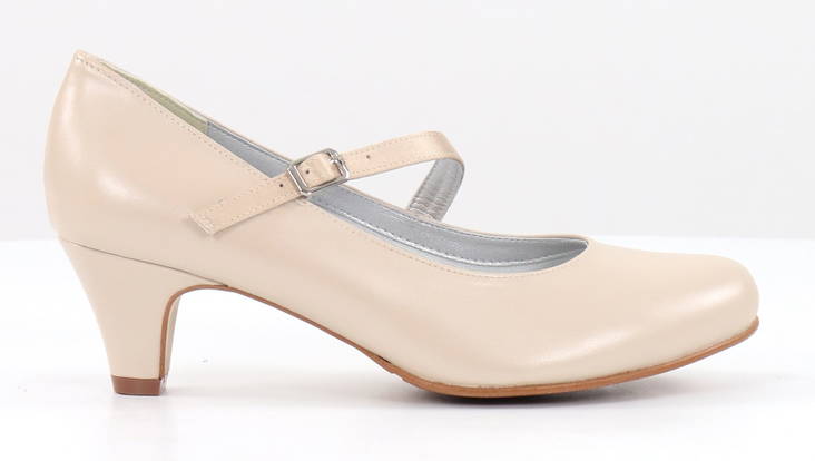 Chantana pumps i läder 474-041 beige - Klackskor och pumps - 130873 - 1
