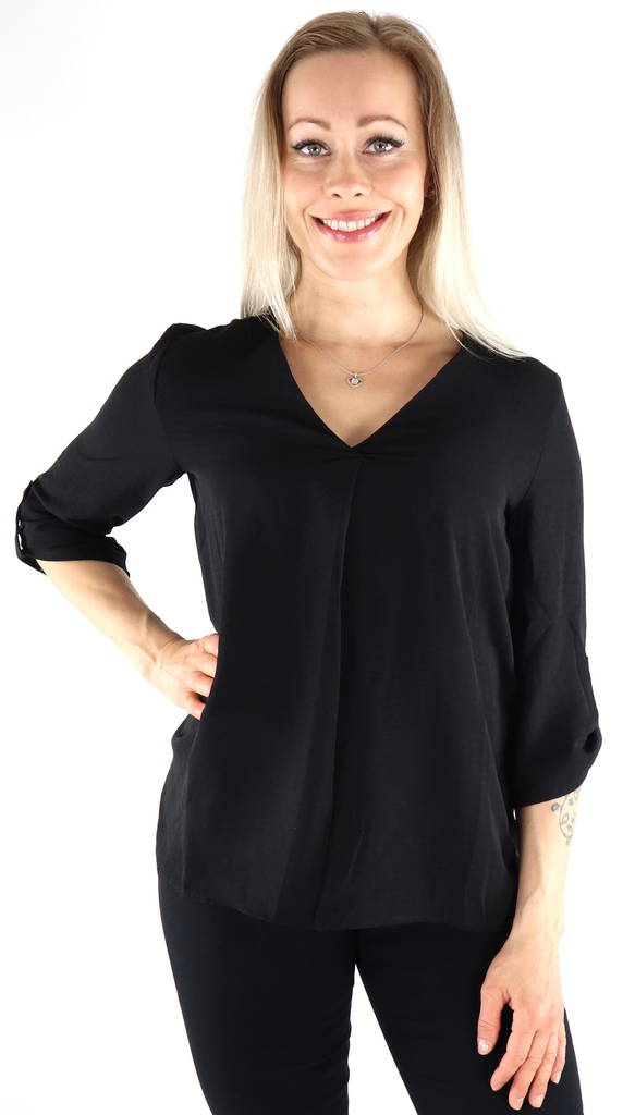 JDY Skjorta Divya 3/4, svart - Skjortor och blusar för damer - 131173 - 1