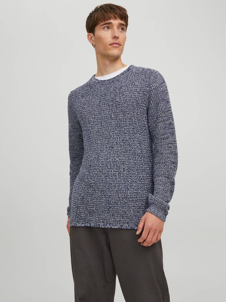 Jack&Jones Tröja Phil fallskärmshoppare/tvinnad - Stickat för herrar - 132133 - 1