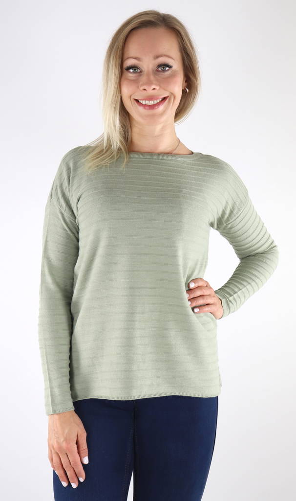 Only Tröja Cata l/s boatneck - Stickat för damer - 131513 - 1