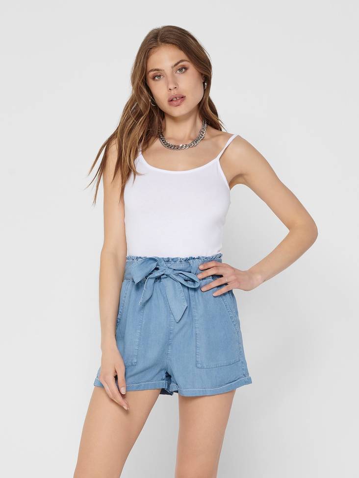 Only stretchig dam topp Love life singlet vit - Toppar för damer - 128923 - 1