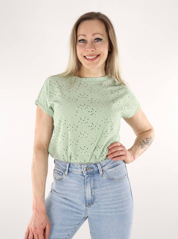 Only dam t-shirt frostig grön - T-shirts för damer - 136043 - 1