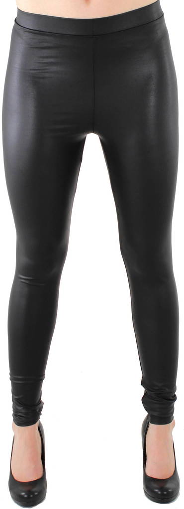 Pieces glansiga leggings New shiny svart - Leggings - 111683 - 1