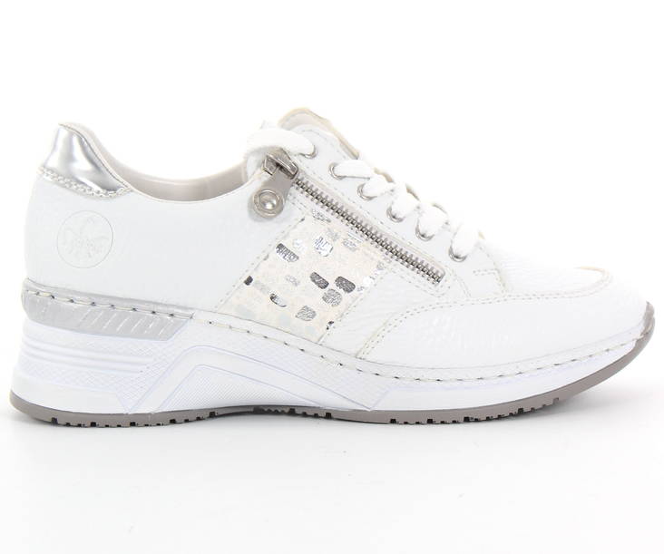 Rieker dam Kilklackade sneakers N4322-80 vit - Sneakers för damer - 130563 - 1