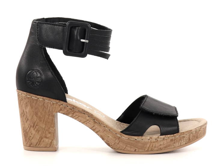Rieker damsandaler 66894-00 svart - Rieker sandals - 135843 - 1