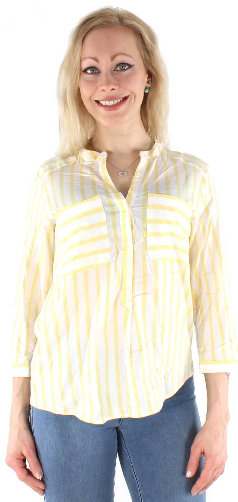 Vero Moda Blus Erika stripe gul/vit - Långärmade tröjor för  damer - 123113 - 1