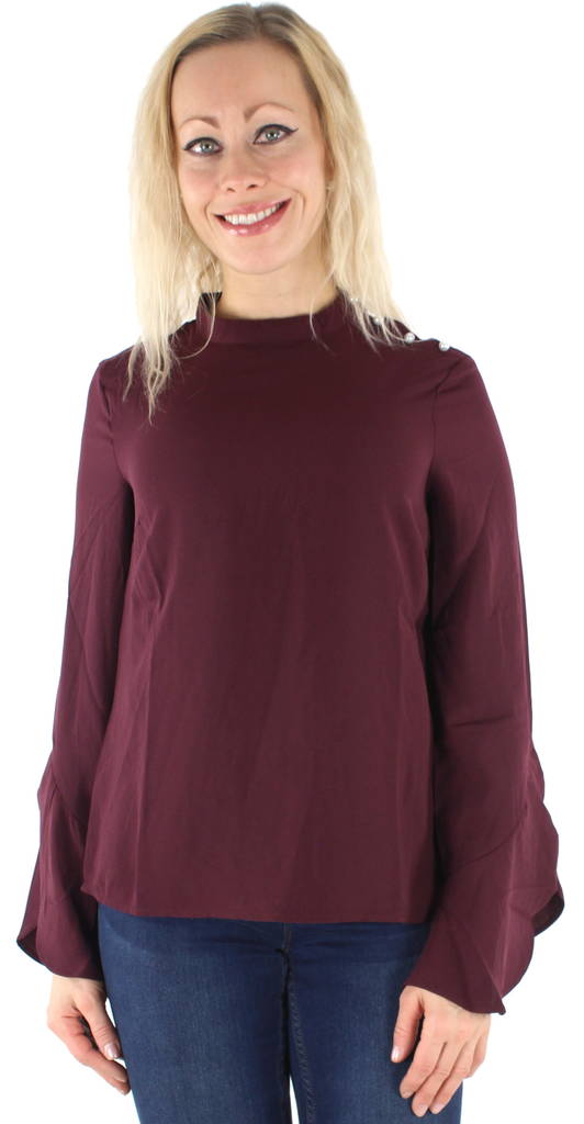 Vila Blus Sarina pearl - Långärmade tröjor för damer - 122293 - 1