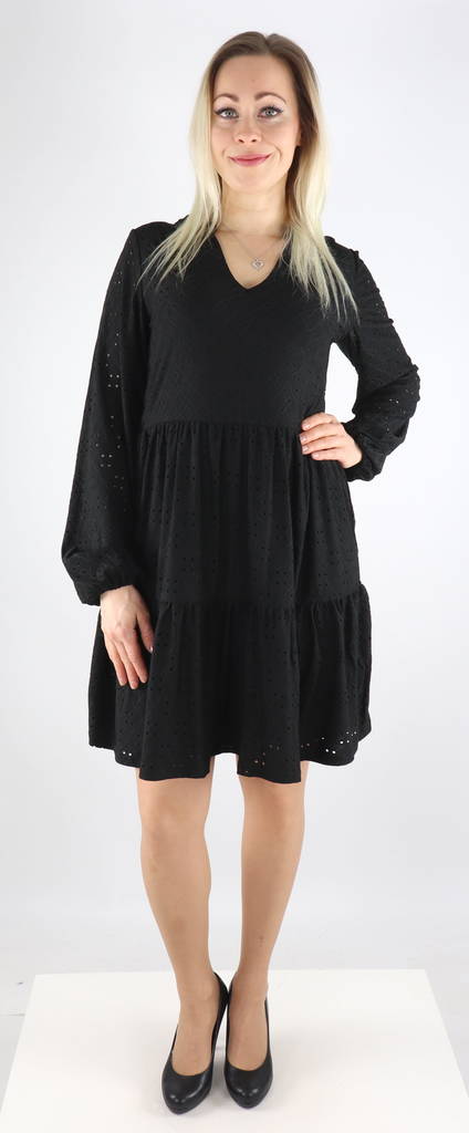 Vila broderad klänning Kawa svart - Klänningar och tunikor - 130083 - 1