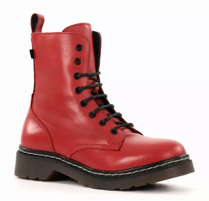 Musse&Cloud ankelboots i läder för damer 2713627/B-R Efany röd - Stövletter och kängor för damer - 136743 - 1