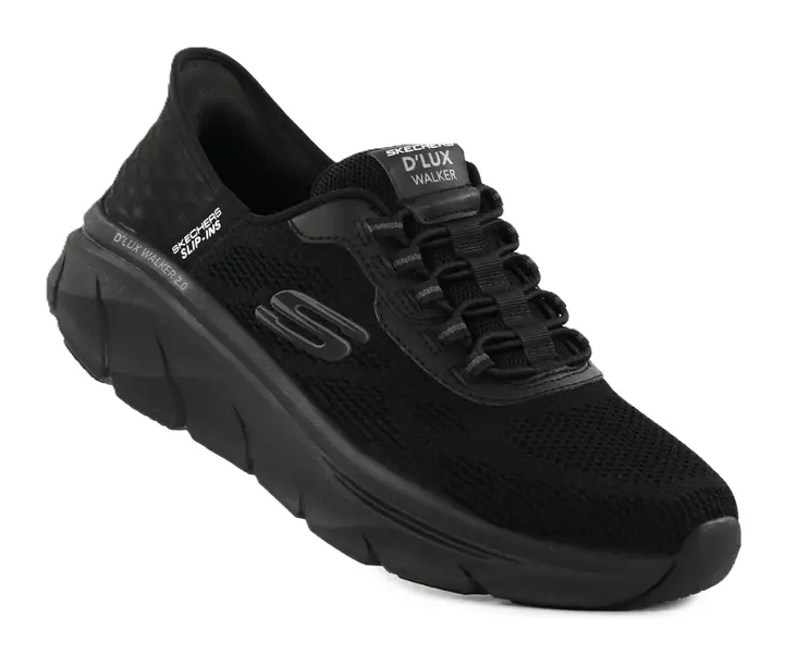 Skechers sneakers med breda längder för män 232446/BBK D'LUX WALKER 2.0 - REZINATE svart - Sneakers för herrar - 138443 - 1