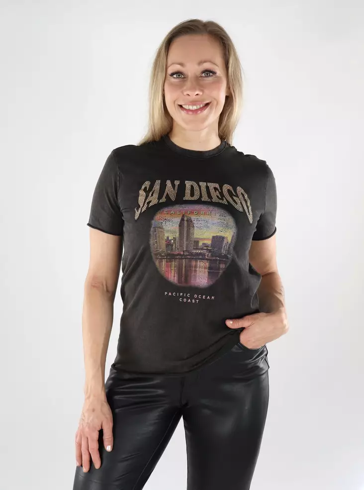 Only dam t-shirt svart/San Diego - T-shirts för damer - 138873 - 1